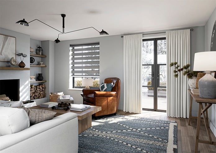 Nightshade, Blue Grey Grain - Day Night Blind - Image 7